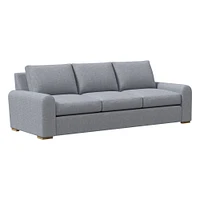 Hadley 78" Sofa Bench, Prfm Yarn Dyed Ln Wve, Alabaster, Al