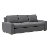 Hadley 86" Sofa Bench, Deluxe Velvet, Frost Gray, Al