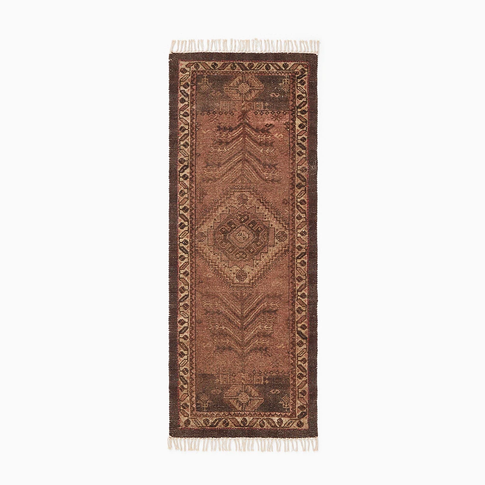 Malia Reversible Rug, Rosewood, 5x8