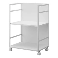 Tower Two Tier Hideaway Storage Cart White