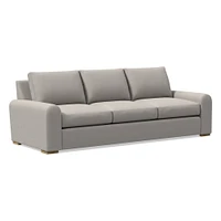 Hadley 86" Sofa Bench, Deluxe Velvet, Frost Gray, Al