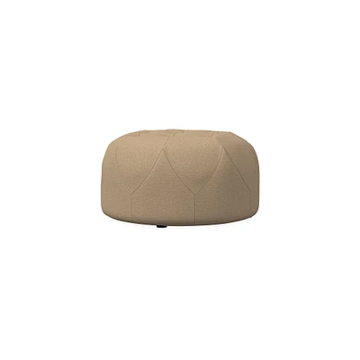 Brighton Small Ottoman PLY Twill Camel Concealed Support