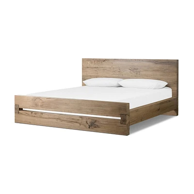 Perlman Reclaimed Wood Bed, Queen, Natural French Oak