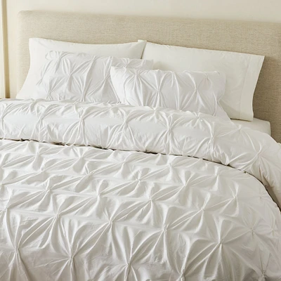 Cotton Pintuck Twin Duvet