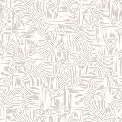 Swell Peel and Stick Wallpaper, Sand Swirl