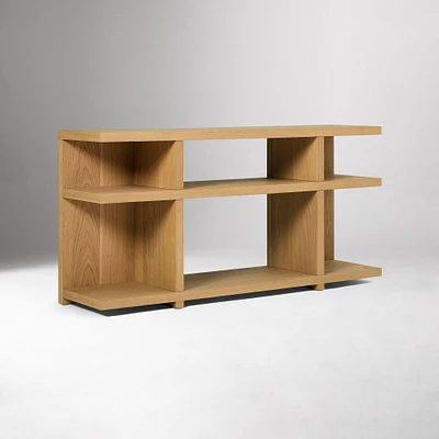 Wallace 52" Low Bookcase, Blonde