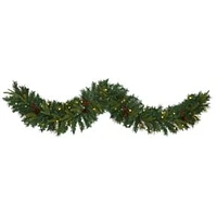 Pre-Lit Faux Mixed Pine Garland