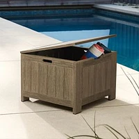 Portside Outdoor Deck Box, Weathered Gray