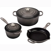 Le Creuset Signature Cookware Set, 5-Piece, White
