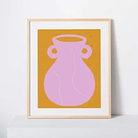 Kate Arends Framed Print, Lilac Vase, 11"x14"