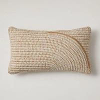 Outdoor Woven Arches Pillow, 20"x20", Natural