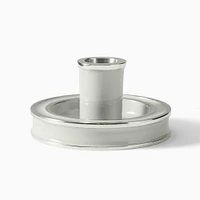 Billy Cotton Enamel Taper Holder, White