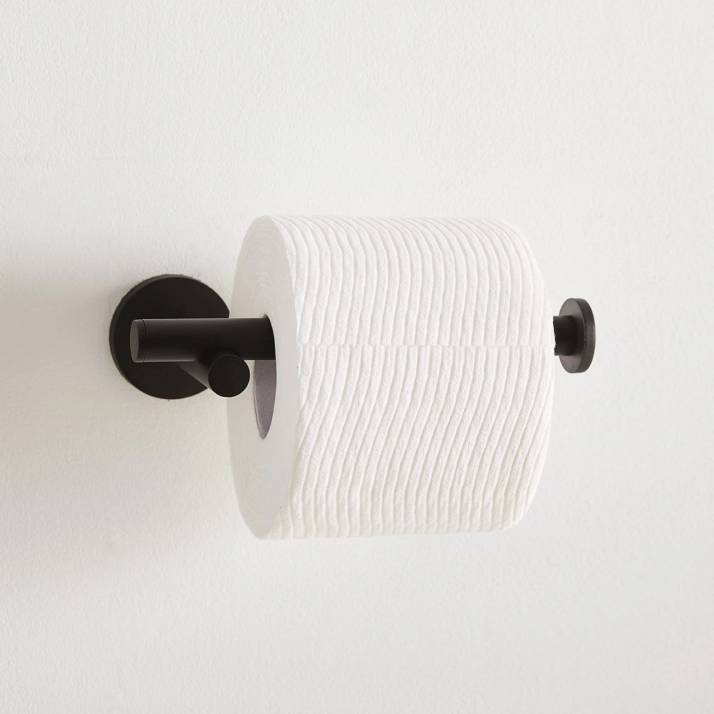 Modern Overhang Toilet Paper Holder, Antique Brass