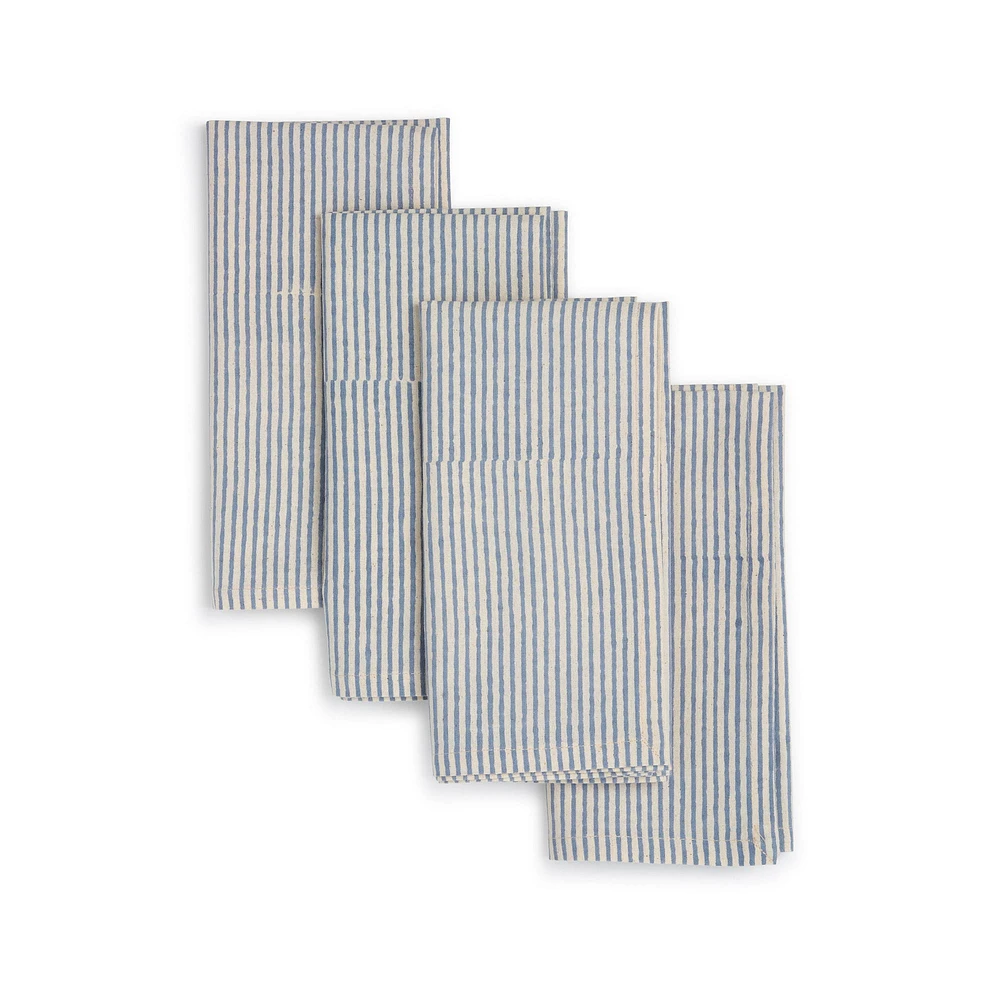 Napkins, Blue Moon, Set Of 4