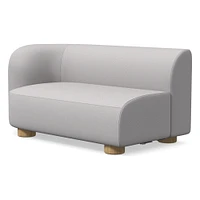 Chip & Dent: Laurent Left 2 Seater Sofa, Prfrm Chenille Tweed, Frost Gray, Bld