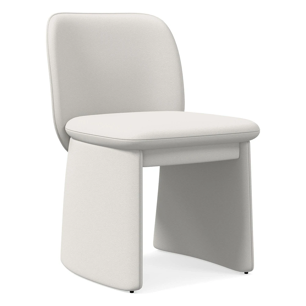 Open Box: Evie Dining Chair, Sierra Leather, Snow