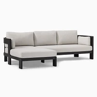 Caldera Aluminum Outdoor 105 2-Piece Chaise Sectional, Dark Bronze