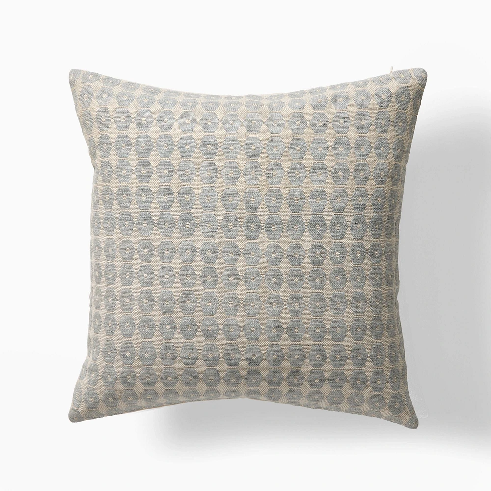 Honeycomb Silk Pillow Cover, 20"x20", Natural