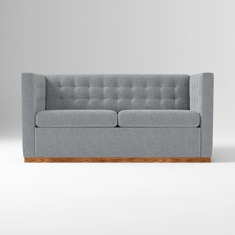 Rochester 72" Sleeper Sofa, Yarn Dyed Linen Weave, Graphite