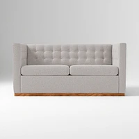 Rochester 72" Sleeper Sofa, Yarn Dyed Linen Weave, Graphite