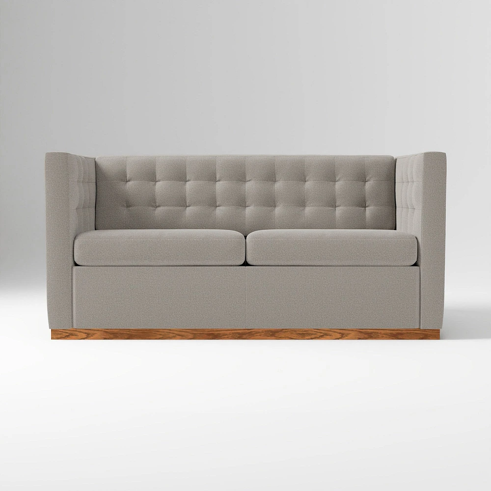 Rochester 72" Sleeper Sofa, Yarn Dyed Linen Weave, Graphite