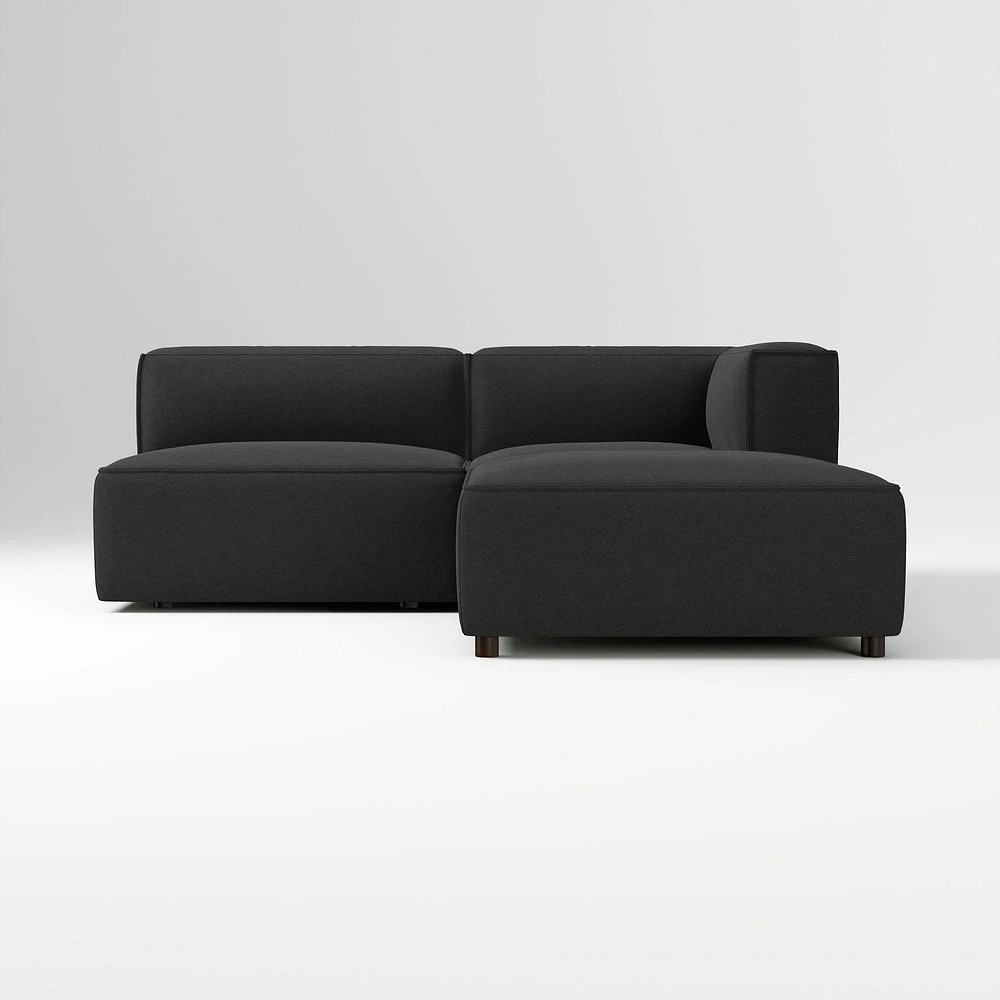Remi Ottoman, Memory Foam, Yarn Dyed Linen Weave, Alabaster, Concealed Support