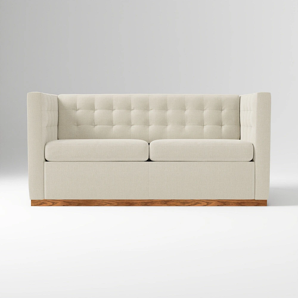 Rochester 72" Sleeper Sofa, Yarn Dyed Linen Weave, Graphite