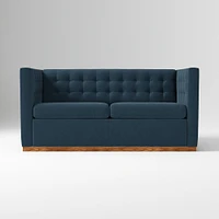 Rochester 72" Sleeper Sofa, Yarn Dyed Linen Weave, Graphite