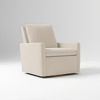 Paxton Chair And Half Glider  Yarn Dyed Linen Weave Alabaster