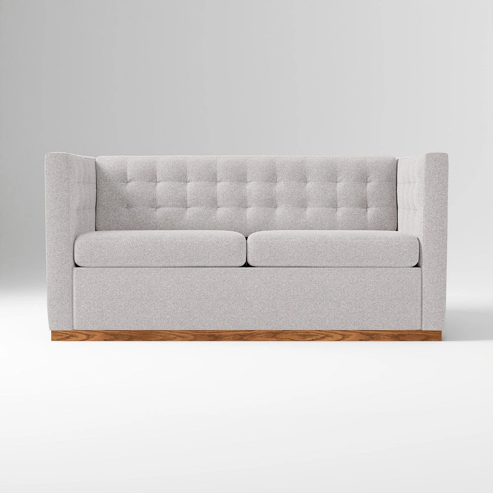 Rochester 72" Sleeper Sofa, Yarn Dyed Linen Weave, Graphite