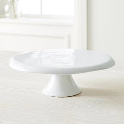 Organic Shaped Cake Stand, White