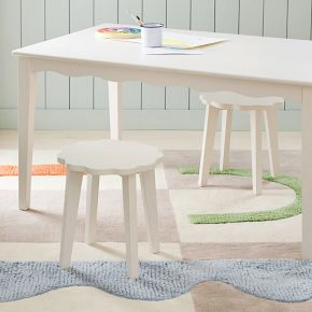 Daisy Play Stool, White