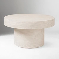 Volume Pedestal 30" Coffee Table, Winter Wood