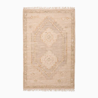 Chip & Dent: Kaia Flatweave Wool Jute Rug, Natural