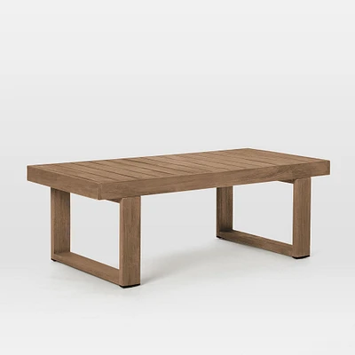 Portside Outdoor 50.5 Rectangle Coffee Table, Driftwood