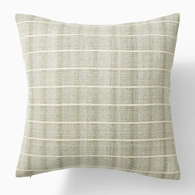 Corded Window Pane Pillow Cover, 20x20, Dark Olive