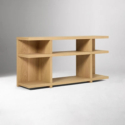 Wallace 52" Low Bookcase, Blonde