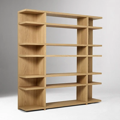 Wallace 72" Shelf Unit, Blonde