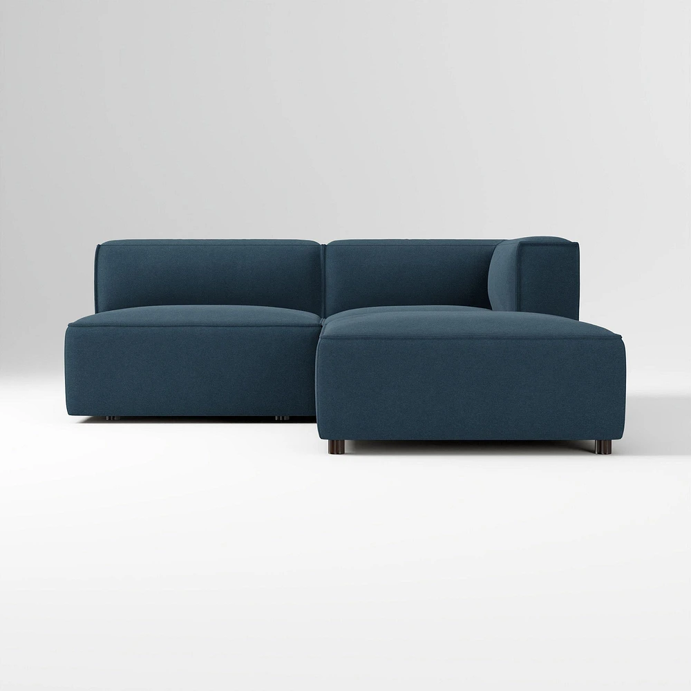 Remi Ottoman, Memory Foam, Yarn Dyed Linen Weave, Alabaster, Concealed Support