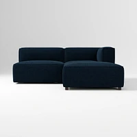 Remi Ottoman, Memory Foam, Yarn Dyed Linen Weave, Alabaster, Concealed Support