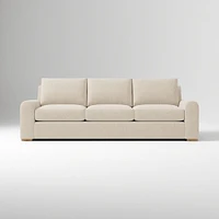 Hadley 86" Sofa Bench, Deluxe Velvet, Frost Gray, Al