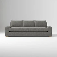 Hadley 86" Sofa Bench, Deluxe Velvet, Frost Gray, Al