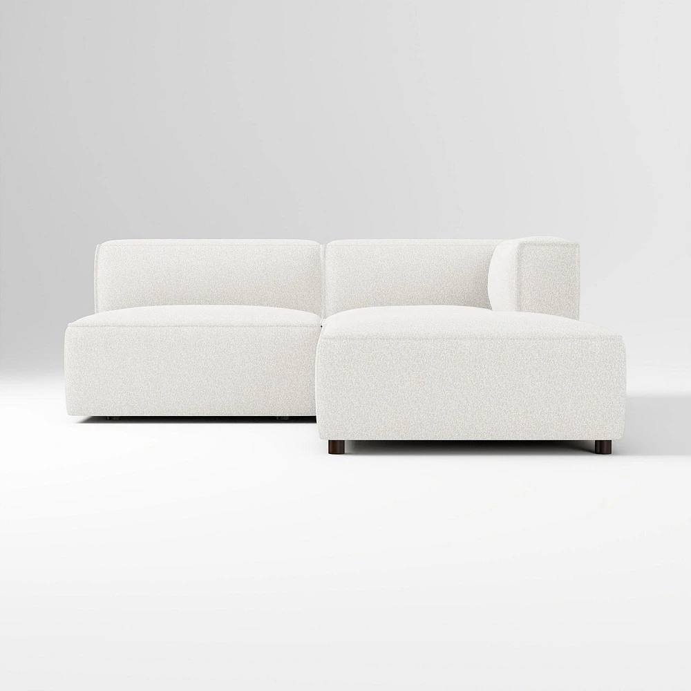 Remi Ottoman, Memory Foam, Yarn Dyed Linen Weave, Alabaster, Concealed Support