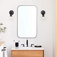 Seamless Medicine Cabinets, 16.5''x27.5'', Antique Brass
