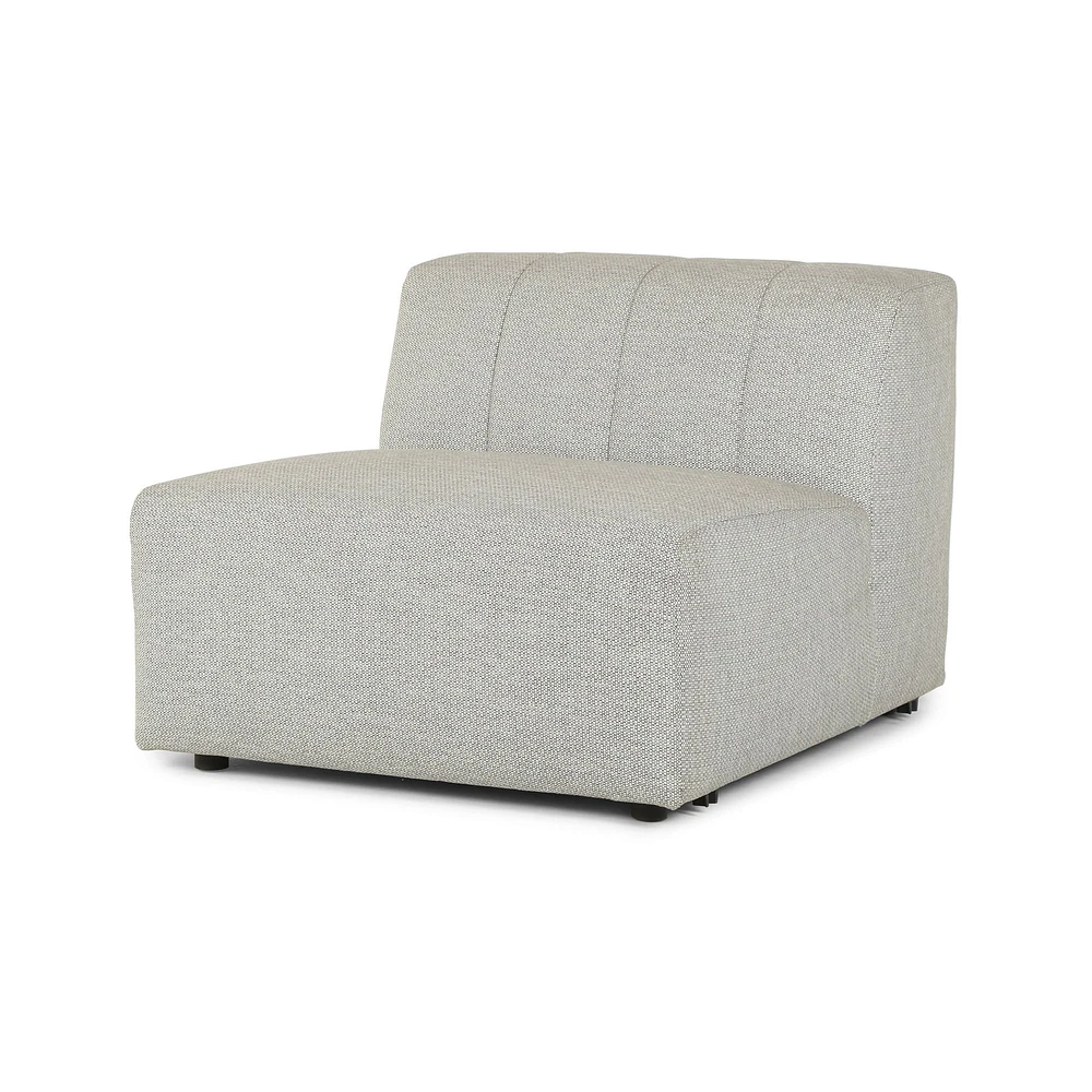 Channeled Back Outdoor Sectional, Corner, Faye Ash