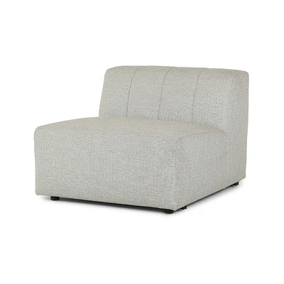 Channeled Back Outdoor Sectional, Corner, Faye Ash