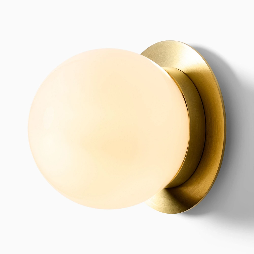 Mitchel Sconce 6 Inch, Glass, Milk Fn