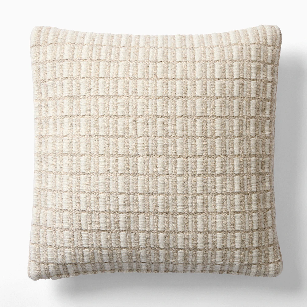 Minimal Blocks Pillow Cover, 20x20, Neutral