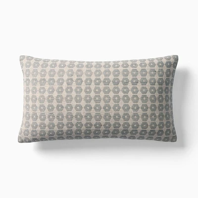 Honeycomb Pillow Cover, 12x21, Natural