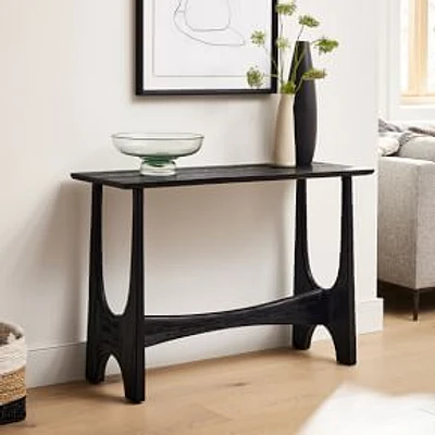 Tanner Solid Wood 44" Console, Black